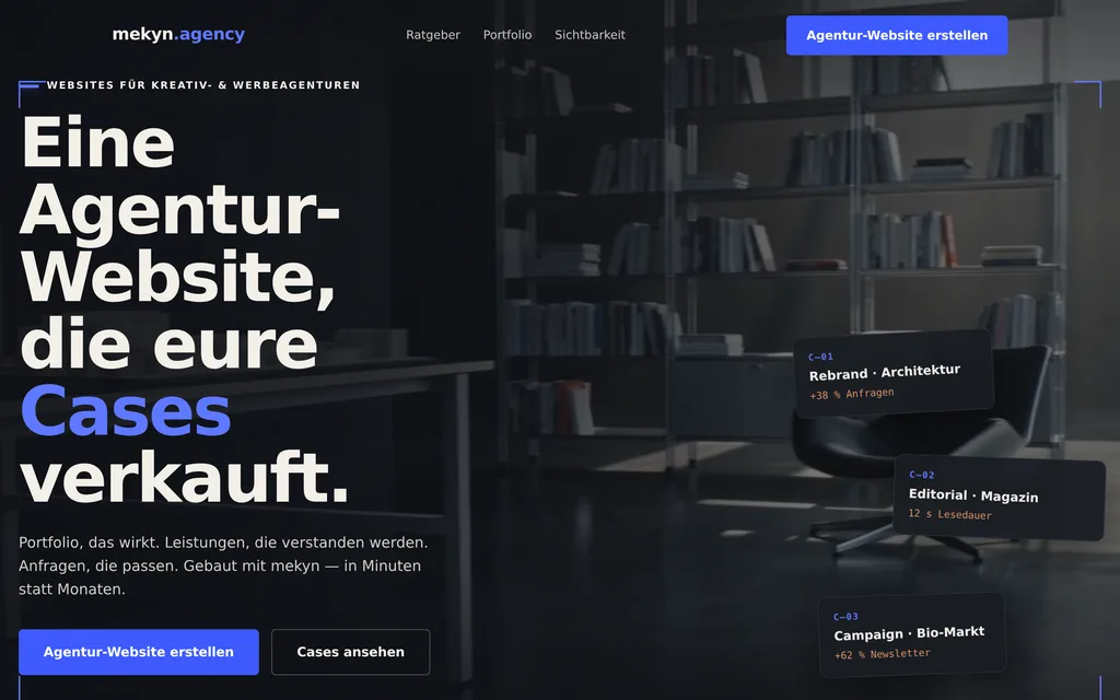 Website-Vorschau: Kreativ- & Werbeagenturen