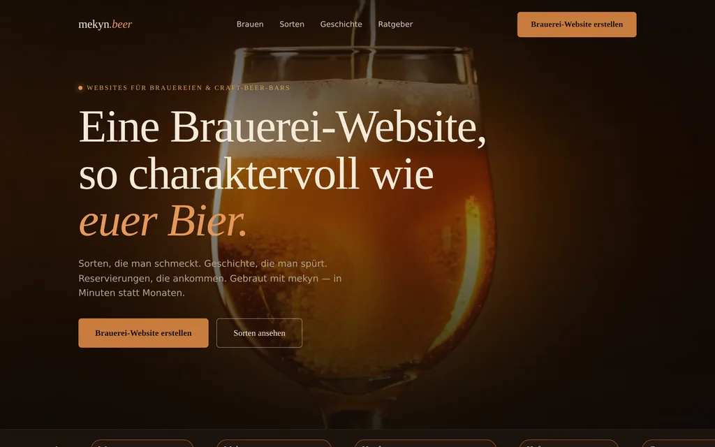 Website-Vorschau: Brauereien & Craft-Beer