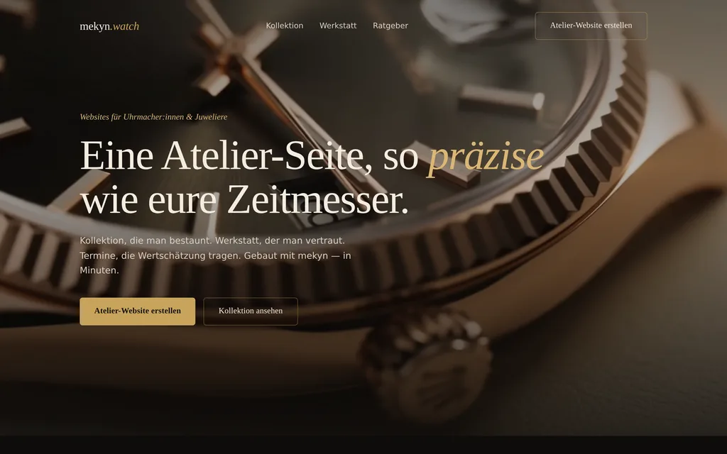 Website-Vorschau: Uhrmacher & Juweliere
